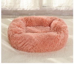 Luxury Fluffy Pet Bed 40cm to 100cm Round Donut Nest Dog and Cat Sleeping Bag Cushion