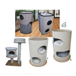 Pet Products Cat Climbing 2-Story Condo Cat Tower