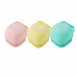 Massage nursing silicone bath brush the bath brush can be filled with liquid 80ml shower ball brush