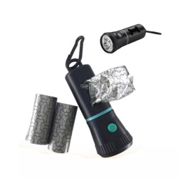 dog waste bags dispenser with light