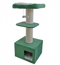 Green Velvet 110cm Cat Tree