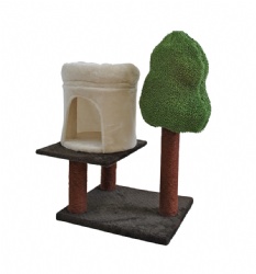 Adventure Treehouse Cat Tower with Scalable Branches & Hideaway House