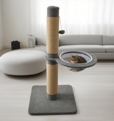 Cat Scratch Post with Clear Nest