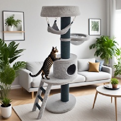 Cozy Cat Climbing Tree