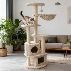 Ribbon Cat Playing Tower